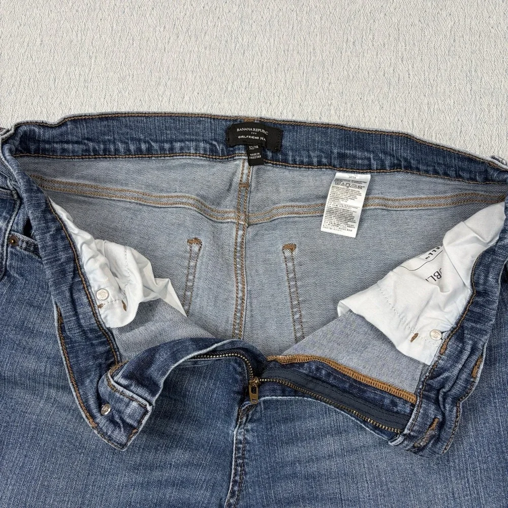 Banana Republic Girlfriend Jeans Size 32/14 Low‎ Rise Tapered Leg Relaxed
